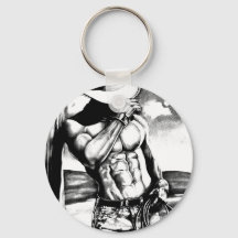 Fine art drawing handsome Cowboy Bodybuilder