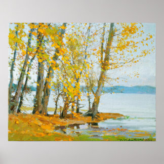 Fine Art Erhai Lake in Fall Poster