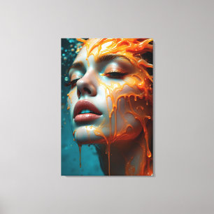 Fine Art fashion woman portrait Canvas Print