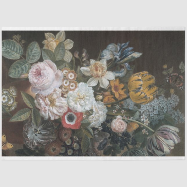 Fine Art Floral Decoupage Paper (Front)