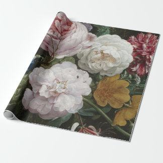Fine Art Floral Decoupage Poster Wrapping Paper