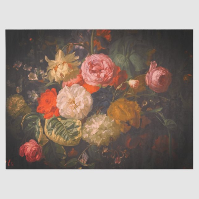 Fine Art Floral Tissue Paper (Front)