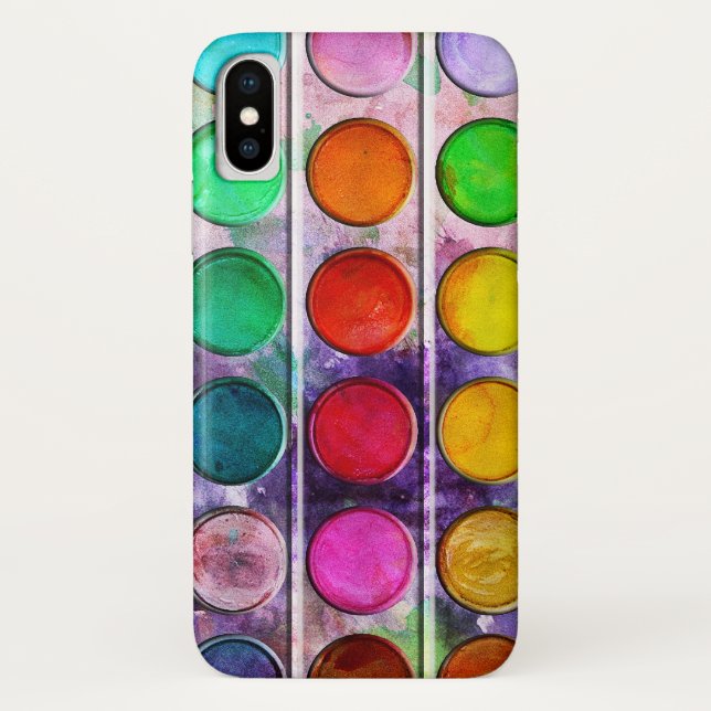 Fine Art Fun Colourful Paint Colour Box Case-Mate iPhone Case (Back)