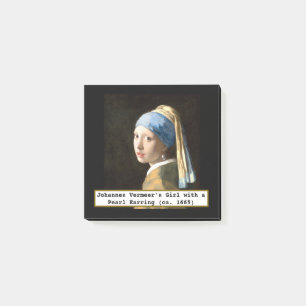 Fine Art Girl with a Pearl Earring by Vermeer Post-it Notes