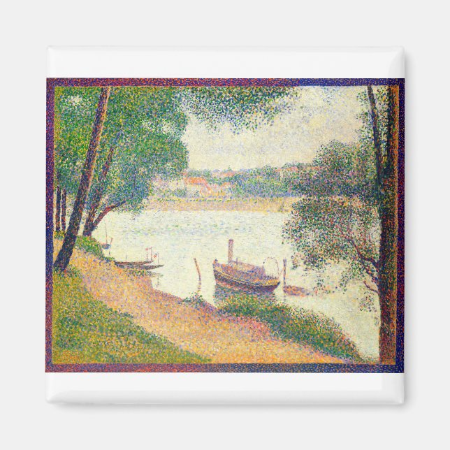 Fine Art Grey Weather by Georges Seurat Magnet (Front)