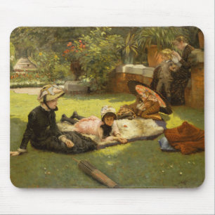 Fine Art In Full Sunlight - James Tissot painting  Mouse Mat