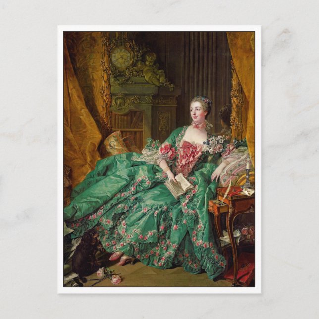 Fine Art Madame de Pompadour by Francois Boucher Postcard (Front)