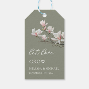 Fine Art Magnolia Wedding Thank You Gift Tags