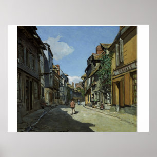 Fine Art Monet Rue de la Bavole Honfleur Poster