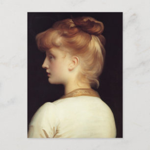Fine art of a girl postcard