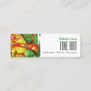 Fine Art   Oil Painter Mini Business Card