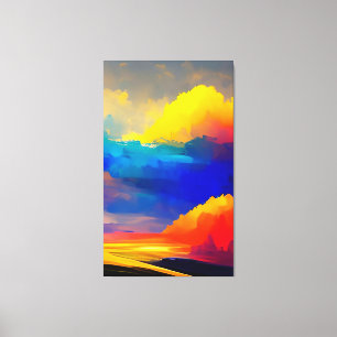 Fine art painting is contemporary abstract art  canvas print