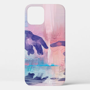 Fine art painting, surrealistic hand painted hands iPhone 12 case