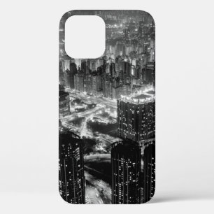 Fine art photography of Hong Kong city in contrast iPhone 12 Case