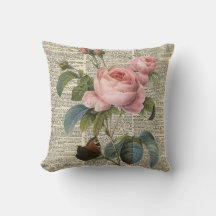 Fine art pink rose and vintage dictionary