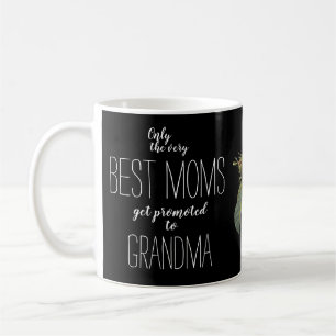 Fine art pink rose pregnancy announcement black coffee mug