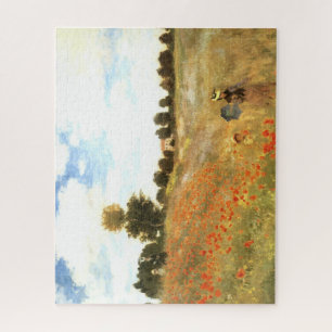 Fine Art, "Poppy Field" by Monet Jigsaw Puzzle