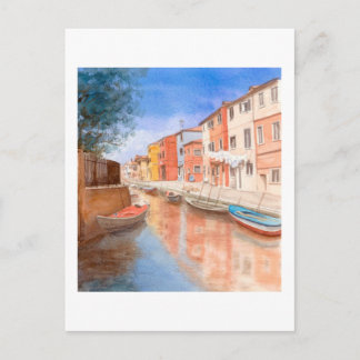 Fine Art Postcard- Island of Burano Postcard