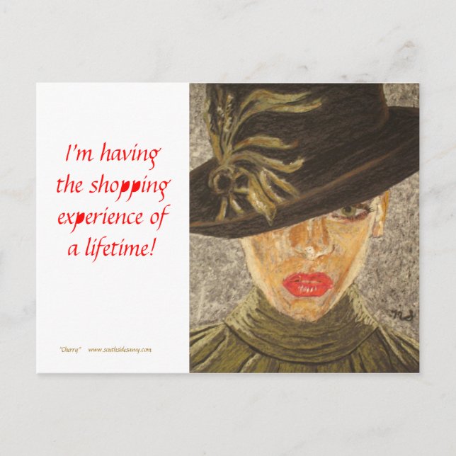 Fine Art Postcard - Shopping Experience (Front)
