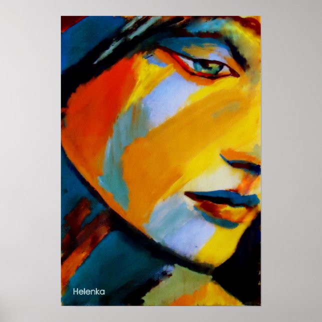 Fine Art  Prints - Vibrant colored paintings (Front)