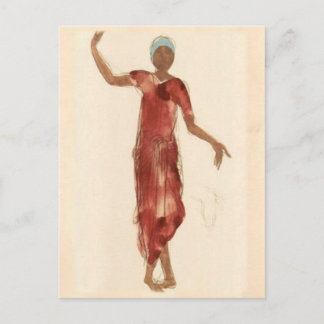 Fine Art ~ Rodin's Cambodia Dancer c1906 Postcard