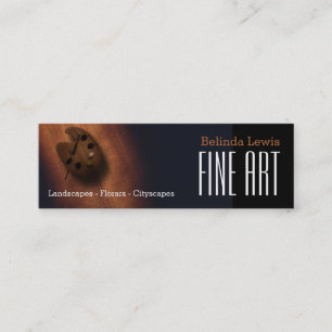 Fine Art   Sepia Oil Painter Mini Business Card