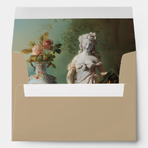 Fine Art Still Life Wedding Envelope with Liner