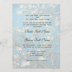 Fine art wedding invitation