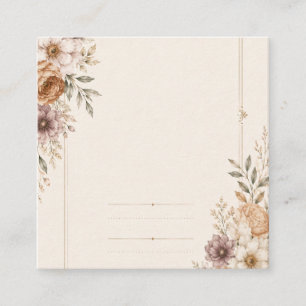 Fine Art Wedding Invitation with Romantic Painted