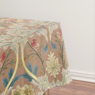 Fine Art William Morris Floral Embroidery Tablecloth