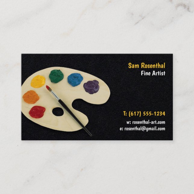 Fine Artist | Professional Business Card (Front)
