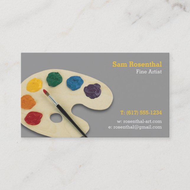 Fine Artist | Professional Business Card (Front)