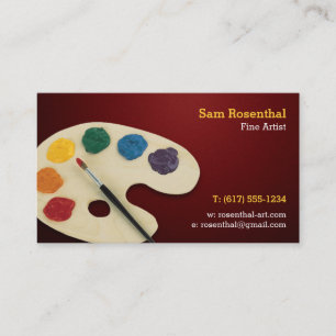 Fine Artist Professional Business Card