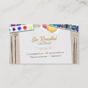 Fine Artist   Professional Business Card