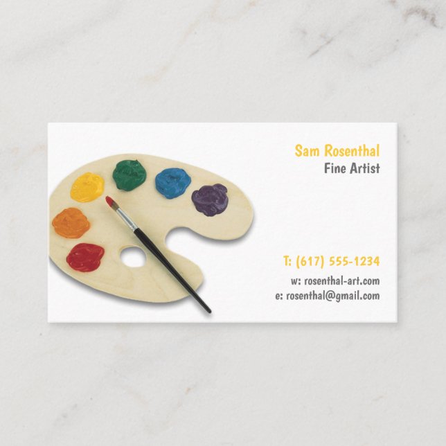 Fine Artist | Professional Business Card (Front)
