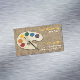 Fine Artist Professional Magnetic Business Card