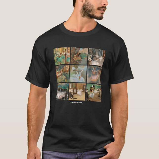 Fine Arts Bottega Edgar Degas Grid Dancers Balleri T-Shirt (Front)