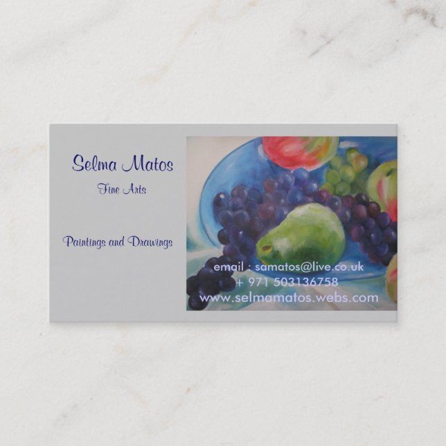 Fine Arts Business Card (Front)