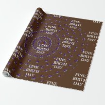 FINE BIRTH DAY_kaleidoscop_Gift_PURPLE_BROWN Wrap