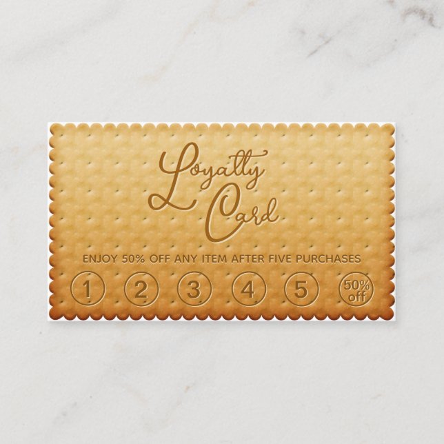 Fine Biscuit Bakery Delicious Cookie Loyalty Card (Front)