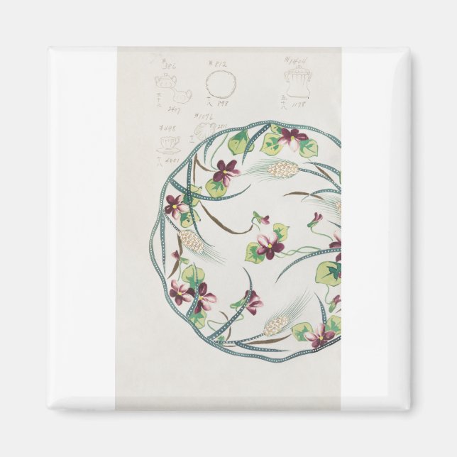 Fine China Dinnerware - Home Decor Magnet (Front)