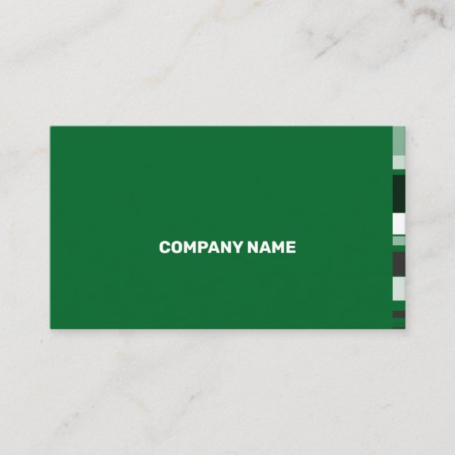 Fine Colour Scale Classic Flat Lateral Stripes Business Card (Front)