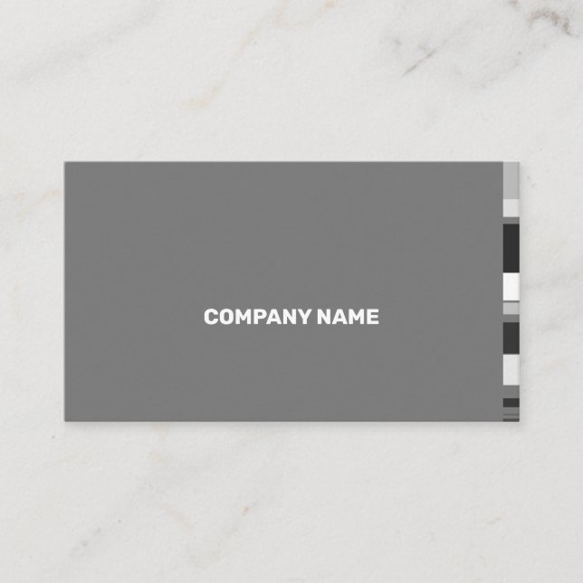Fine Colour Scale Classic Flat Lateral Stripes Business Card (Front)