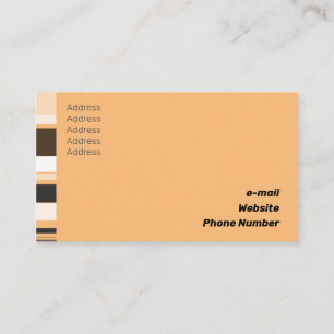 Fine Colour Scale Classic Flat Lateral Stripes Business Card