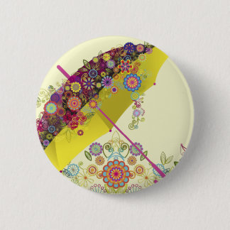 Fine Cool Cute Girly Retro Floral Fashion 6 Cm Round Badge