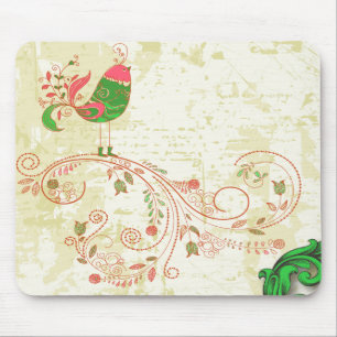 Fine Cool Cute Girly Retro Floral Fashion Mouse Mat