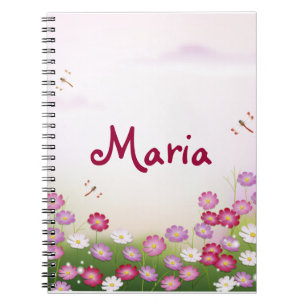 Fine Cool Cute Girly Retro Floral Fashion Notebook