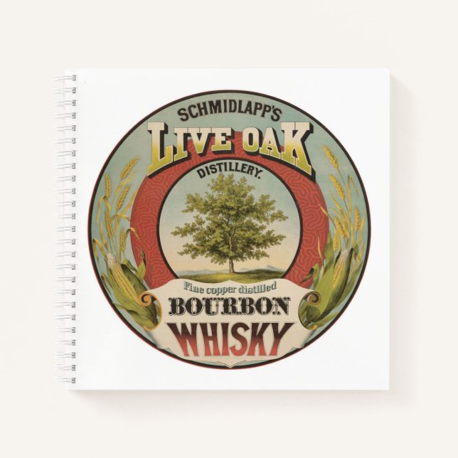 Fine Copper Distilled Bourbon Whisky. Notebook (Front)