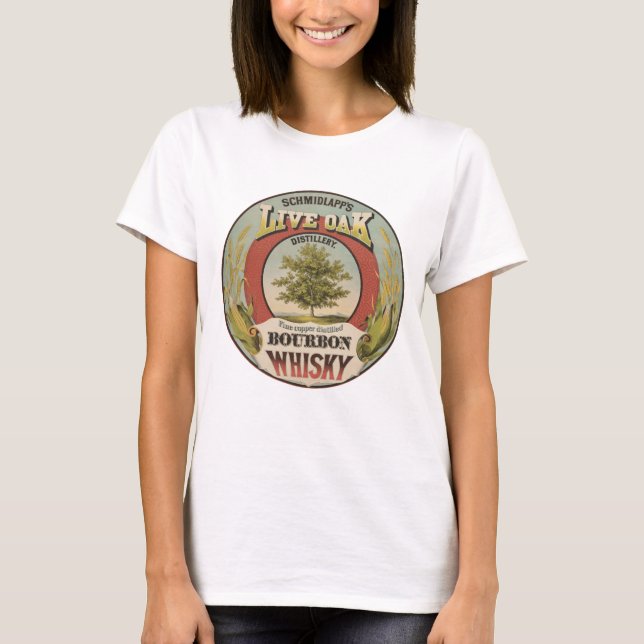 Fine Copper Distilled Bourbon Whisky. T-Shirt (Front)
