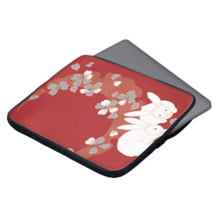 Fine Cute Cool Girly Retro Floral Fashion Laptop Sleeve